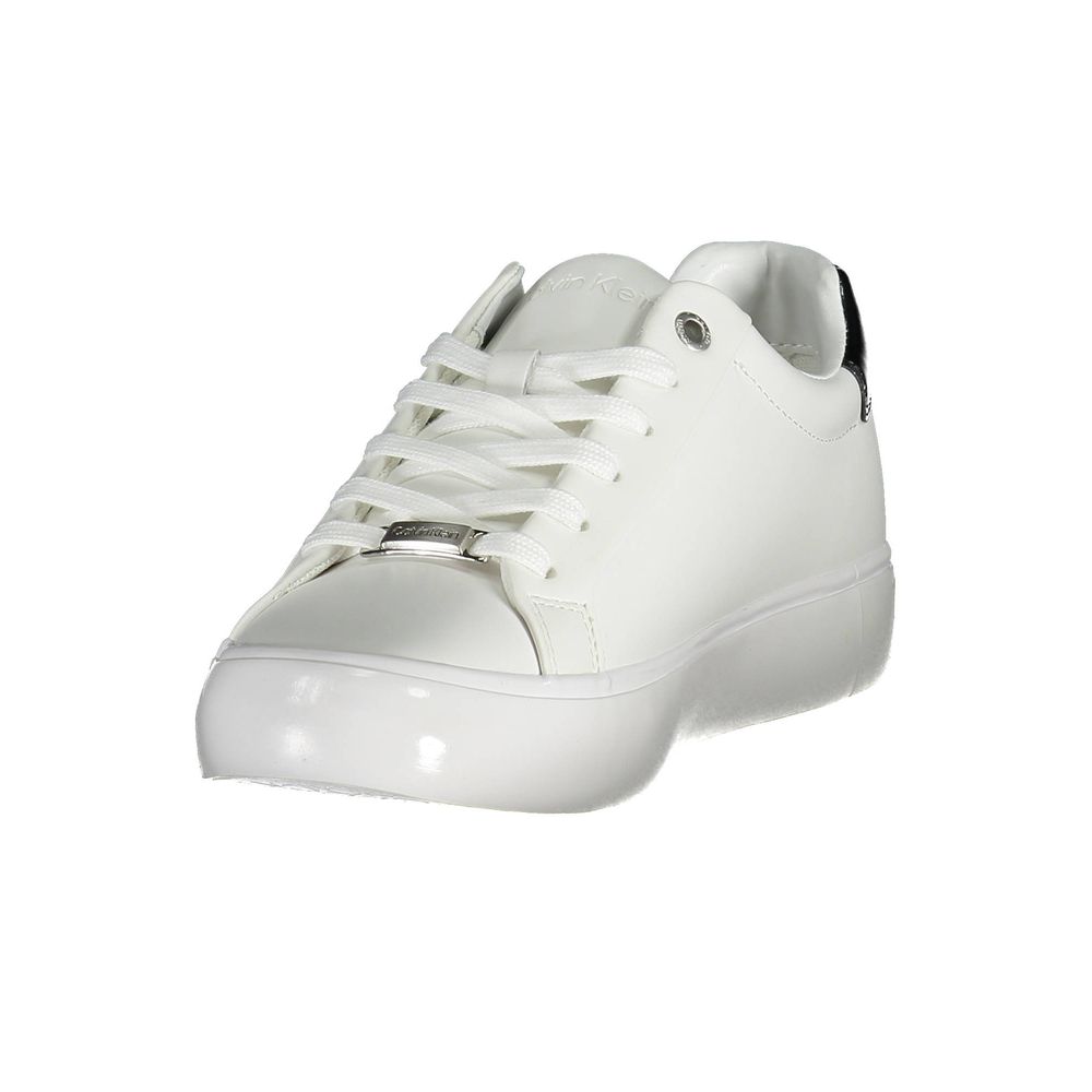 Calvin Klein White Leather Women Sneakers