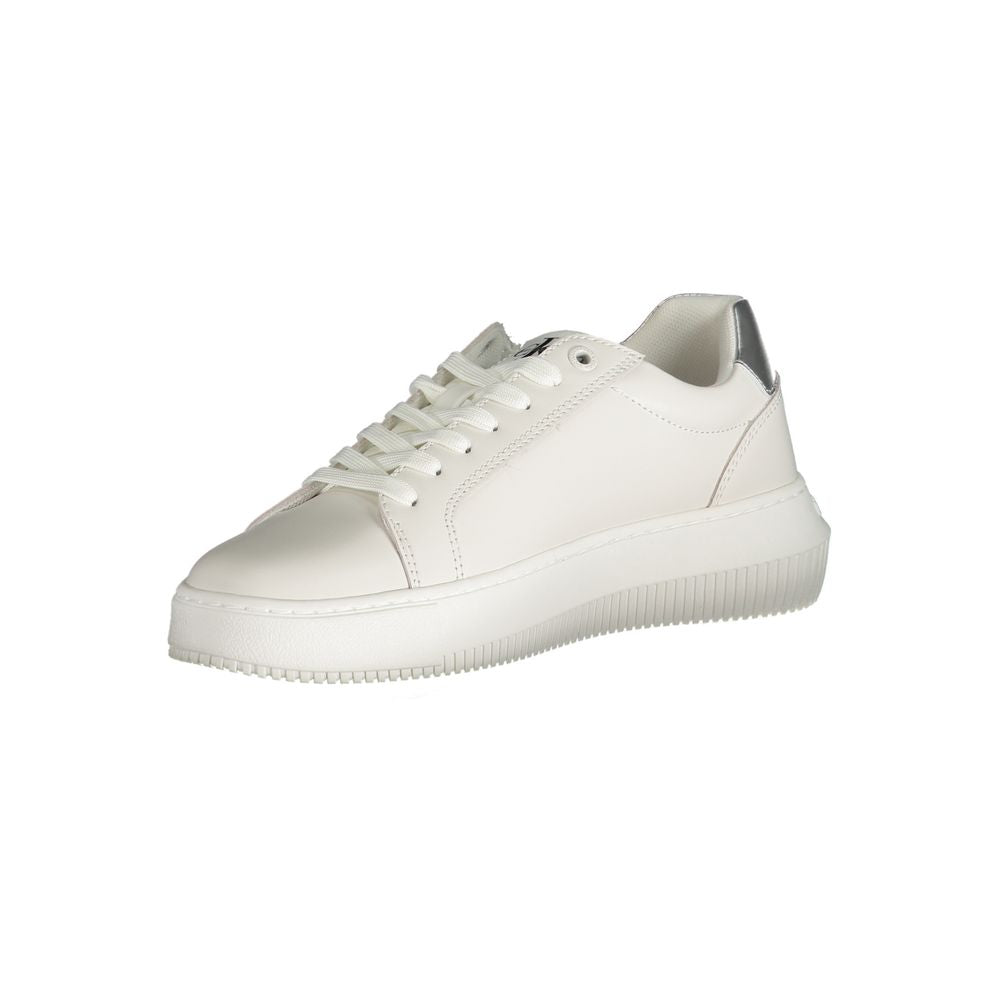 Calvin Klein White Polyester Sneakers