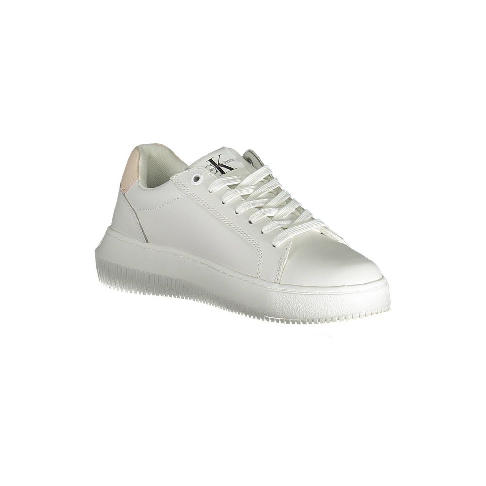 Calvin Klein White Polyester Women Sneakers