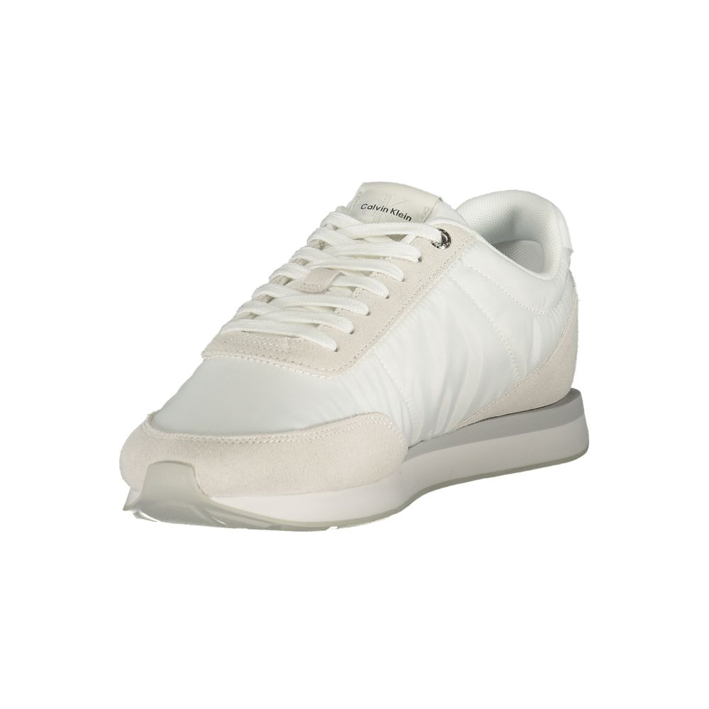 Calvin Klein White Recycled Polyester Men Sneaker
