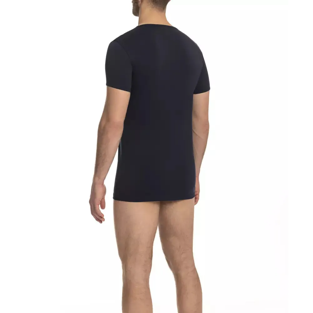 Cavalli Class "Blue Cotton Men T-Shirt"
