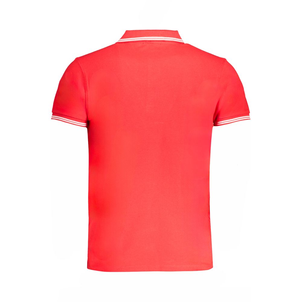 Cavalli Class Red Cotton Men Polo Shirt