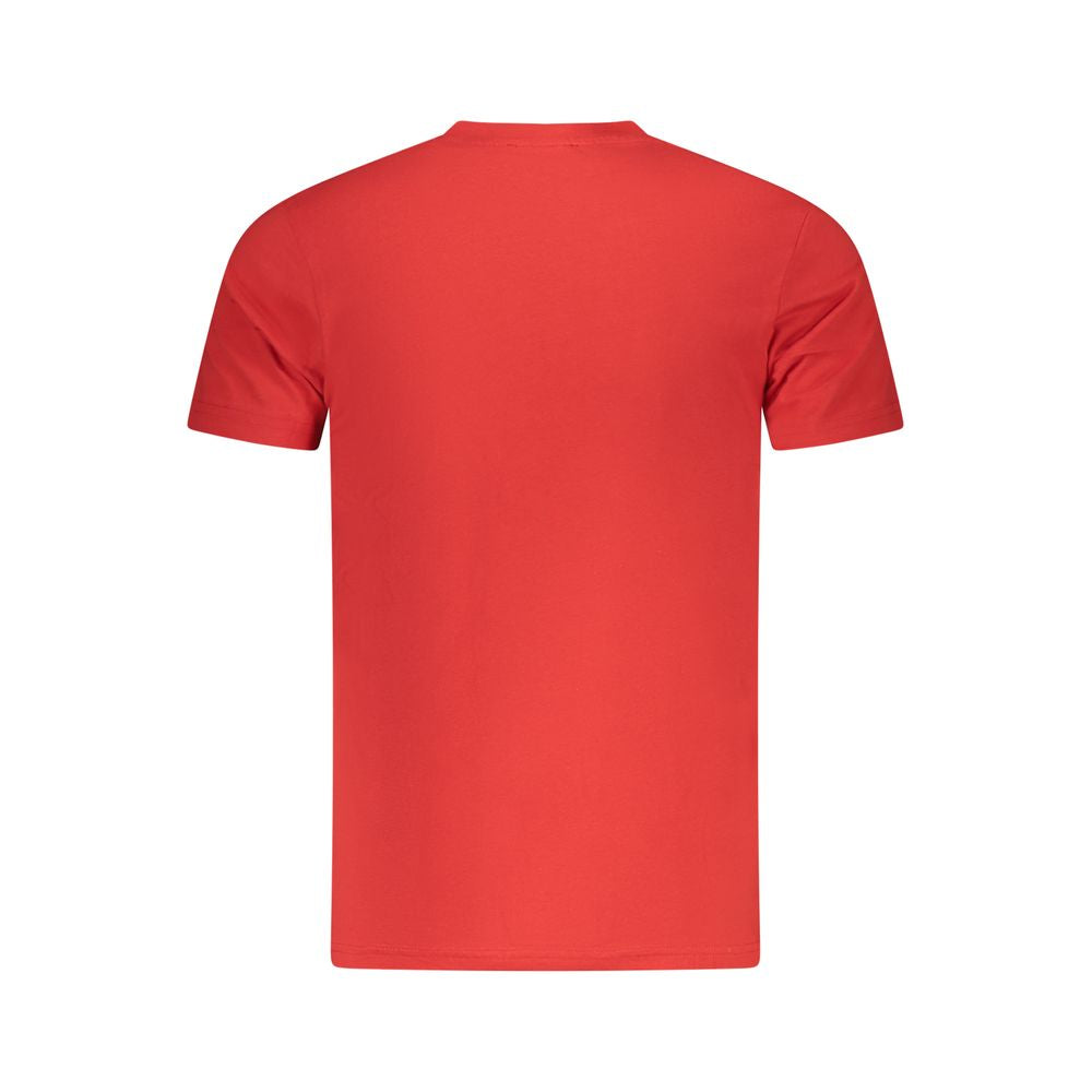 Cavalli Class Red Cotton Men T-Shirt