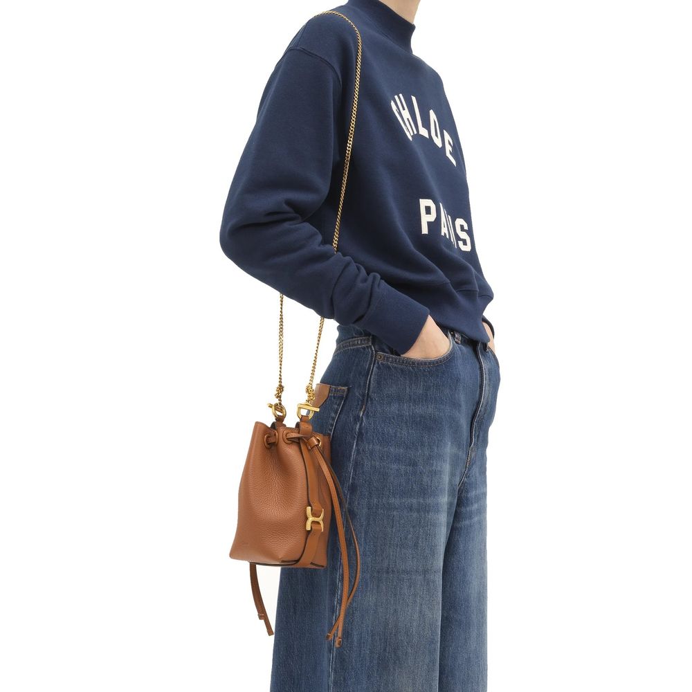 Chloé Brown Calfskin Backet Bag