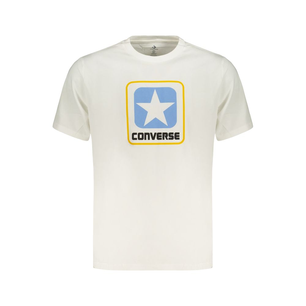 Converse White Cotton Men'S T-Shirt
