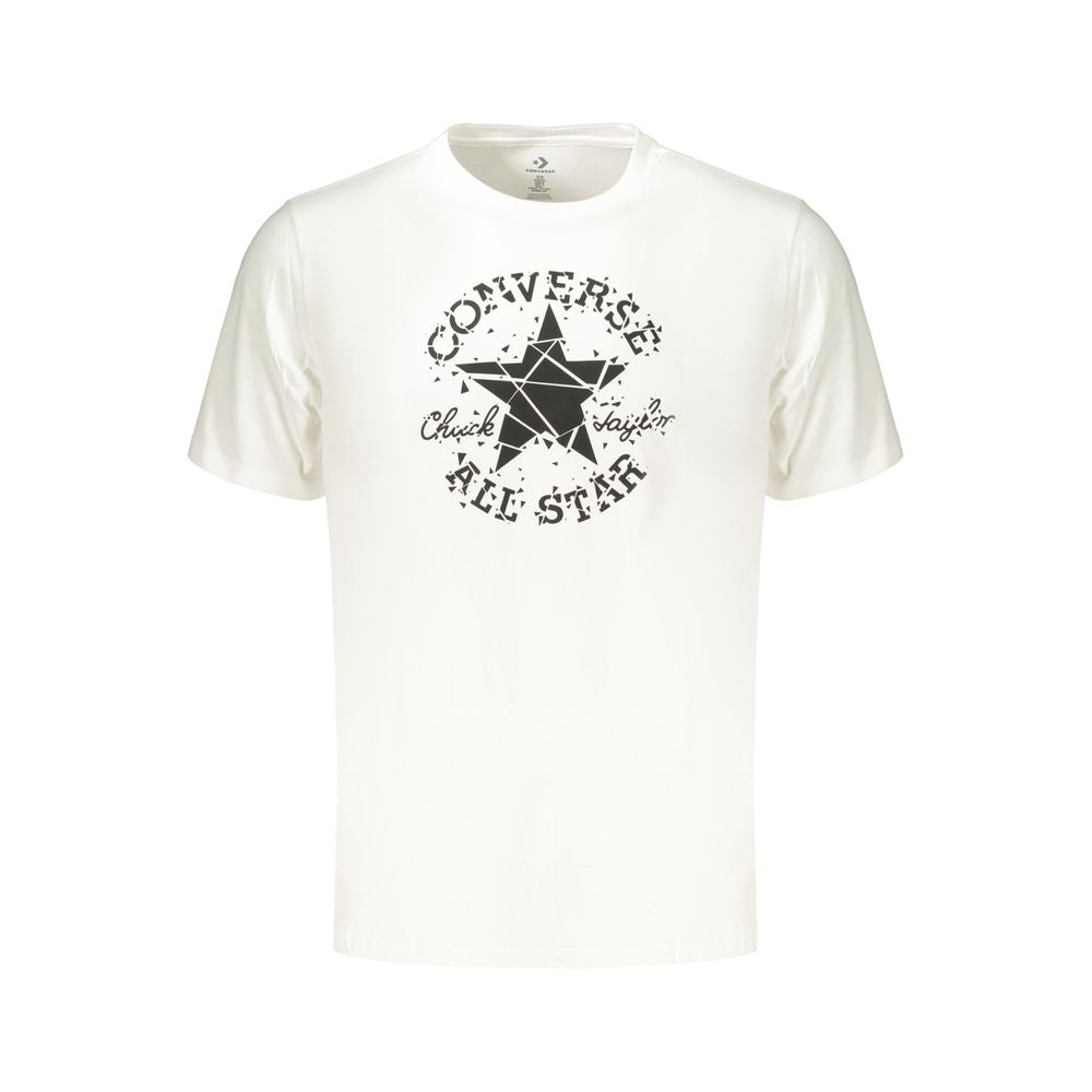 Converse White Cotton Men'S T-Shirt