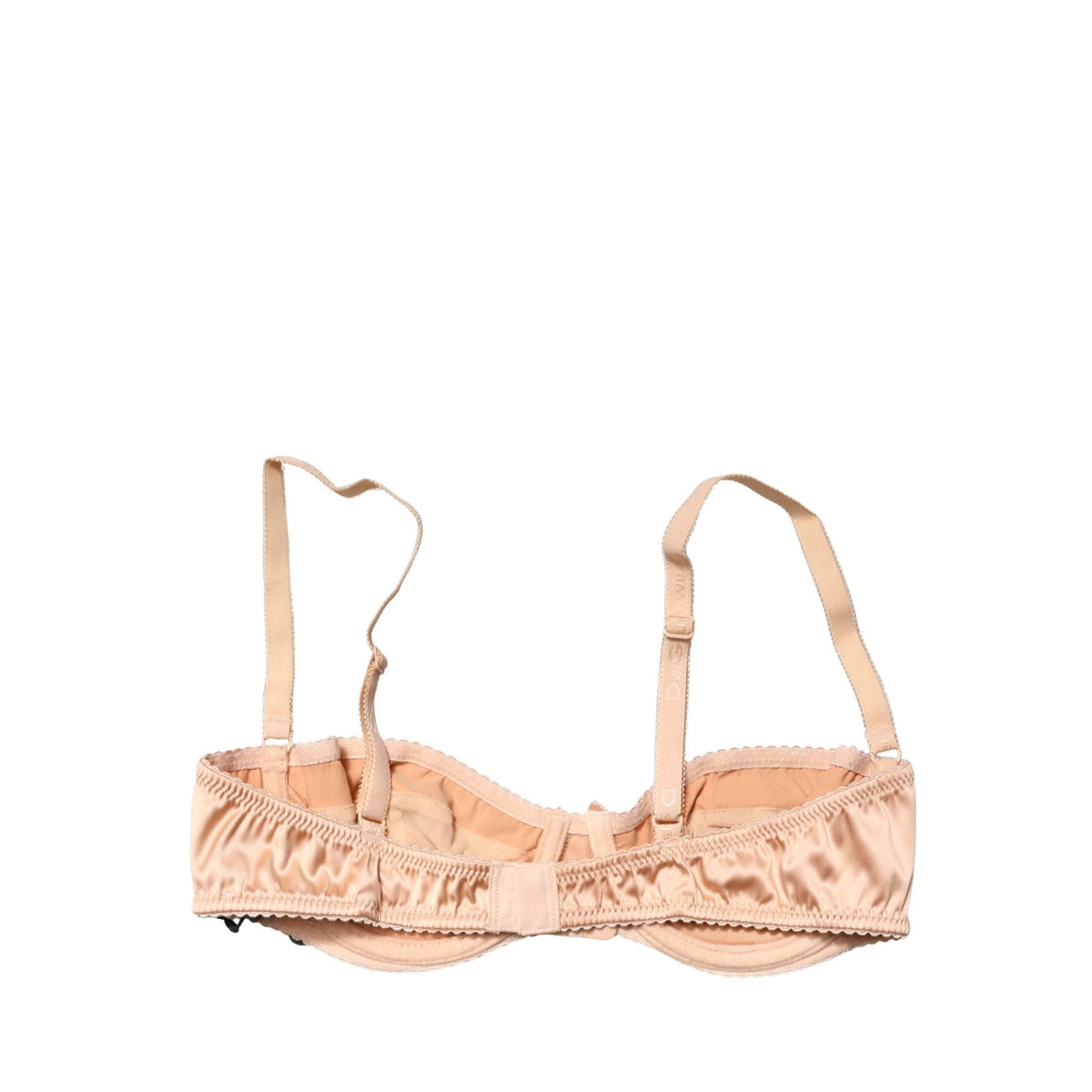 Dolce & Gabbana Beige Semi-Pad Underwire Balconette Bra Underwear