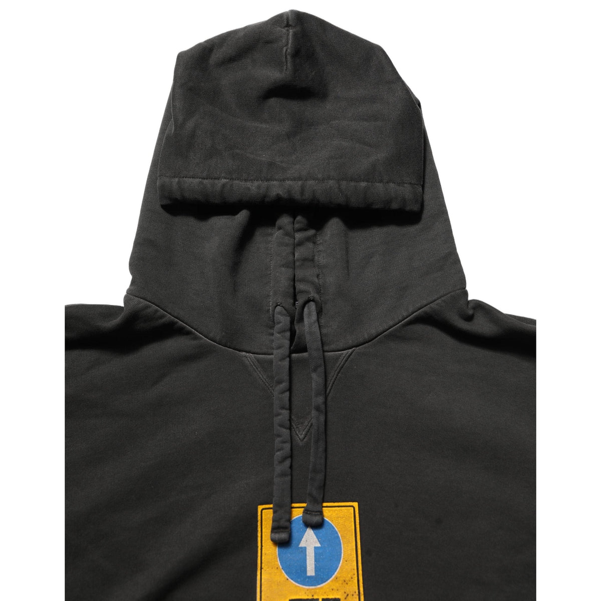 Dolce & Gabbana Black Cotton Logo Hooded Oversize Sweater