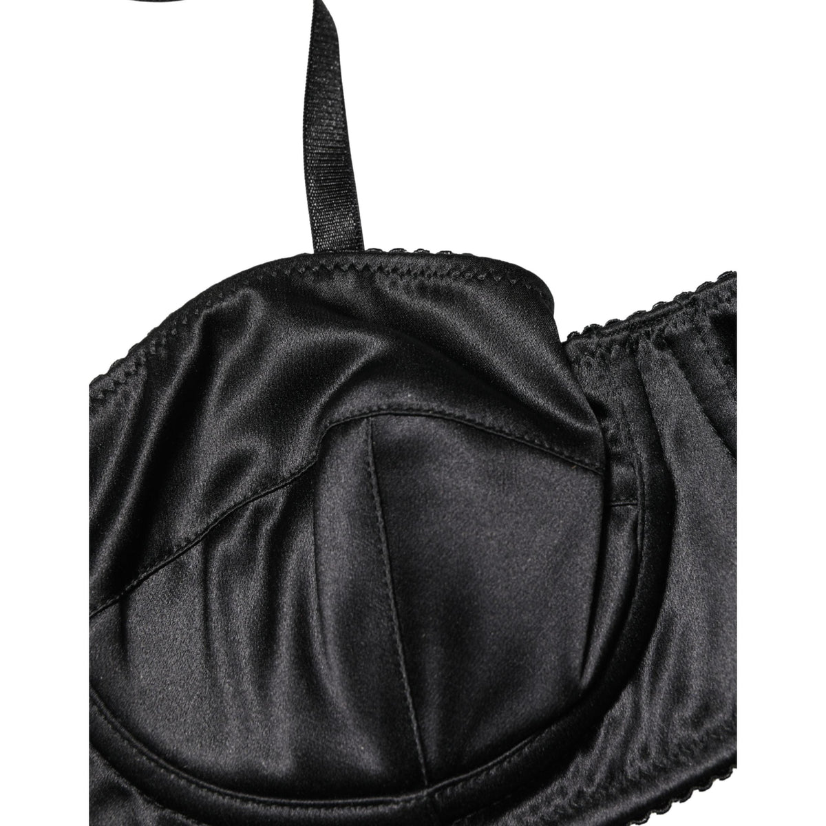 Dolce & Gabbana Black Semi-Pad Underwire Balconette Bra Underwear