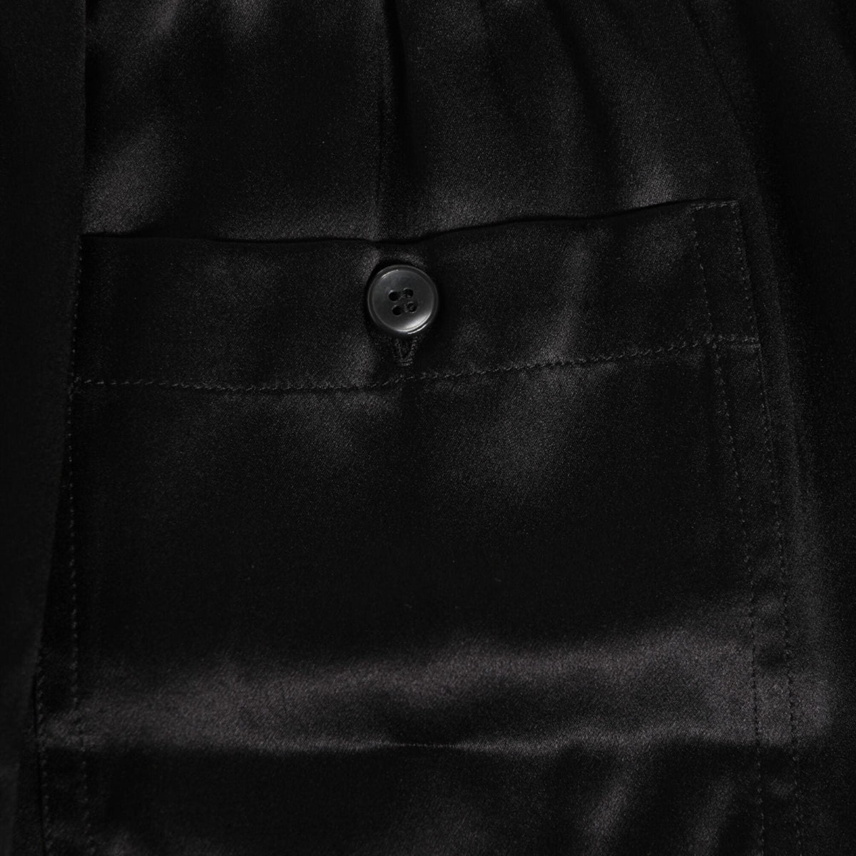 Dolce & Gabbana Black Silk Satin Elastic Men Boxer Short Swimwear