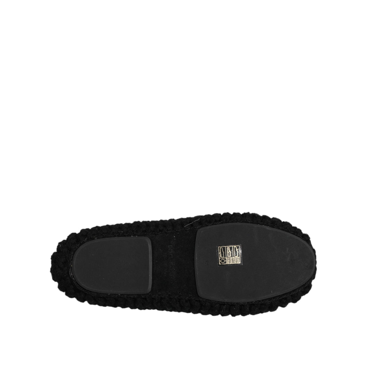 Dolce & Gabbana MV7520 sorte ballerinasko i uld