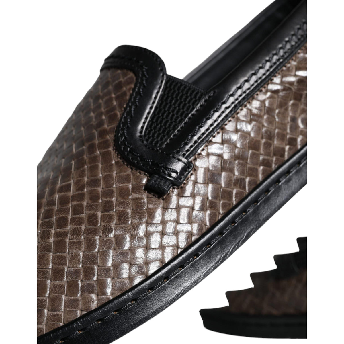 Dolce & Gabbana MV5921 sort og brun loafers i læder
