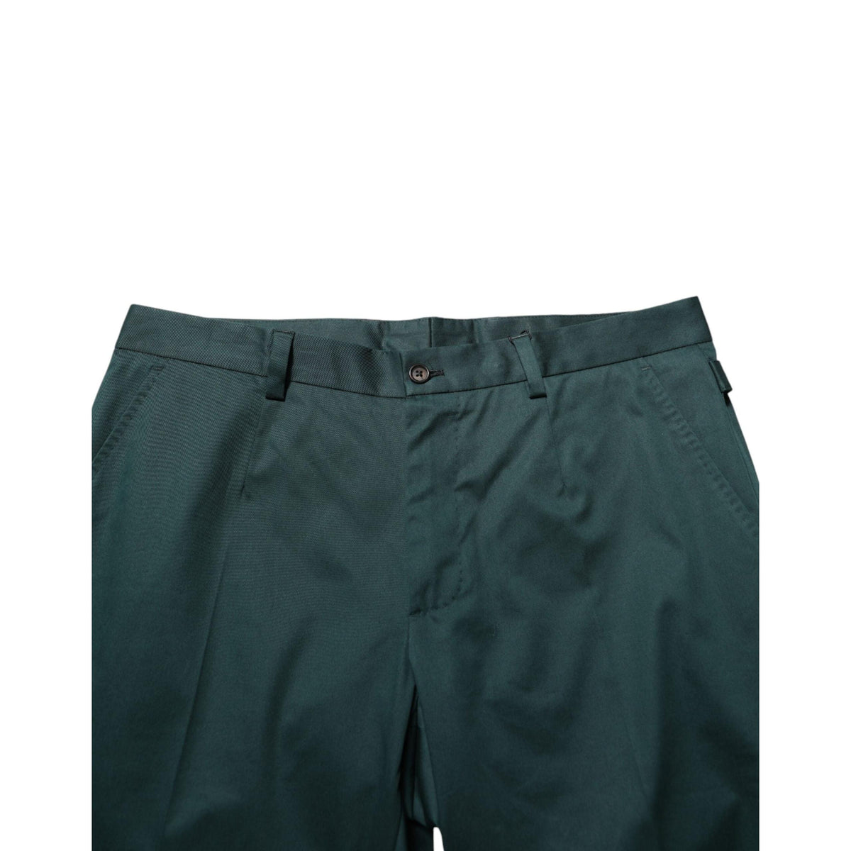 Dolce & Gabbana Green Cotton Formal Dress Men Trouser Pants