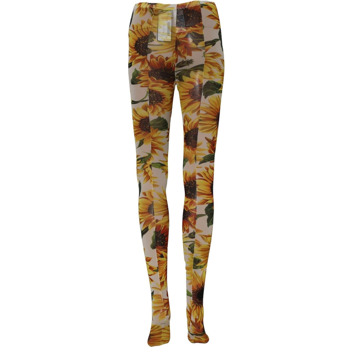 Dolce & Gabbana Multicolor Floral Nylon Tights Stockings Socks