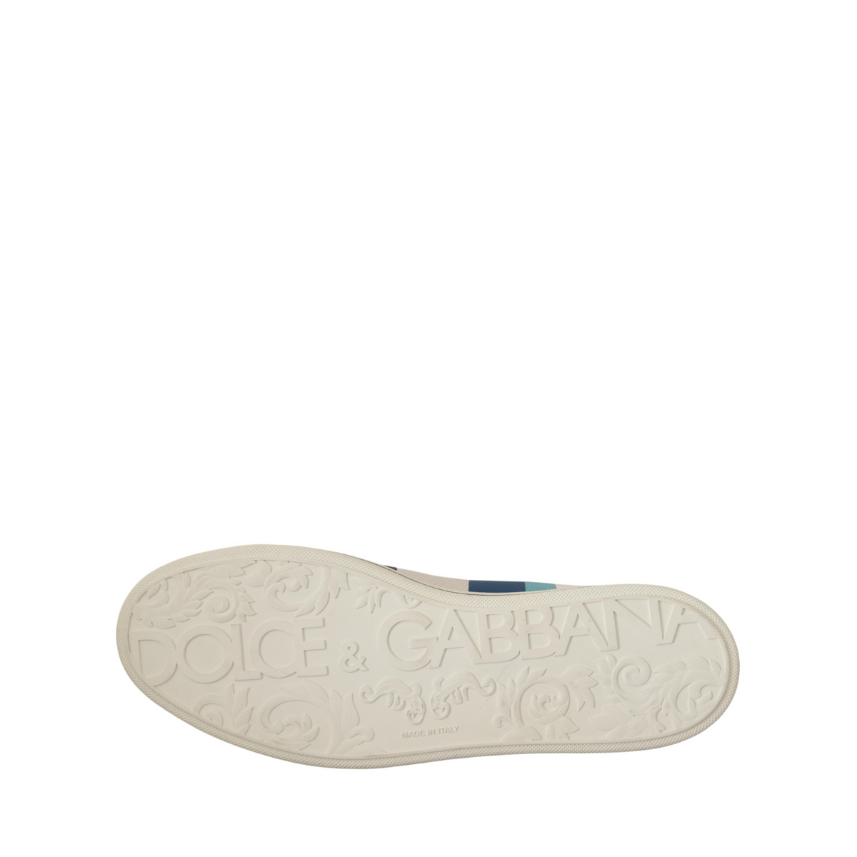 Dolce & Gabbana Multicolor Leather Mid Top Sneakers Shoes