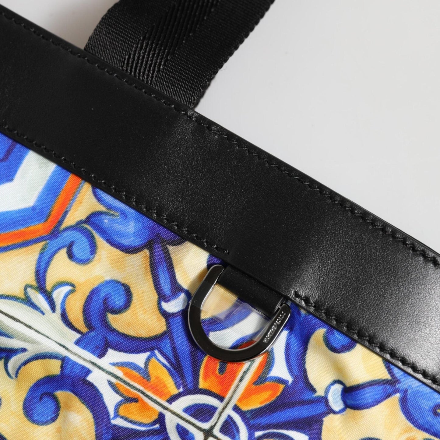 Dolce & Gabbana Multicolor Maiolica Print Tote Shoulder Strap Bag