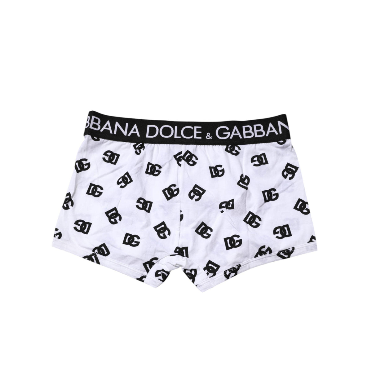 Dolce & Gabbana White DG Logo Print Regular Boxer Underwear