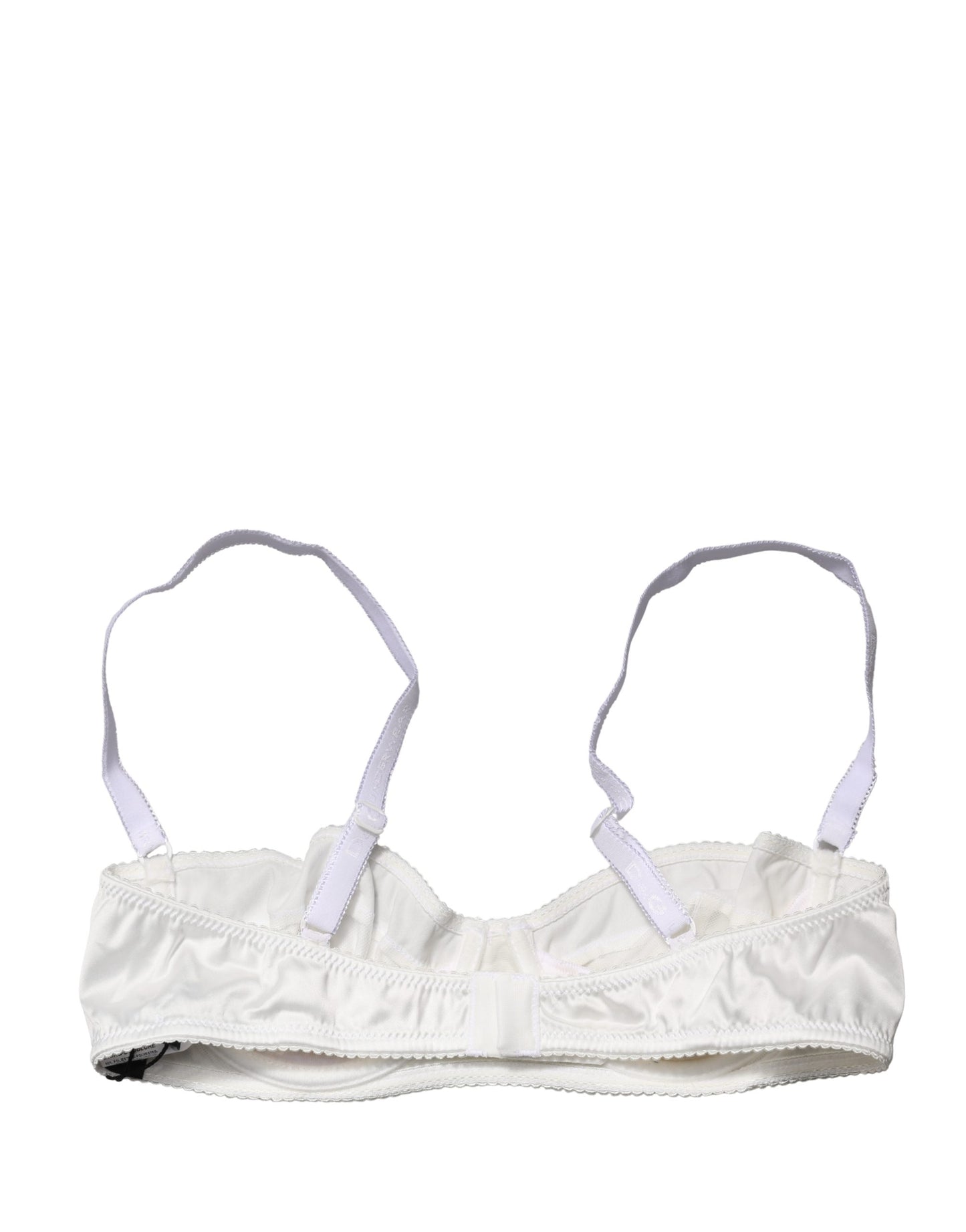 Dolce & Gabbana White Semi-Pad Underwire Balconette Bra Underwear