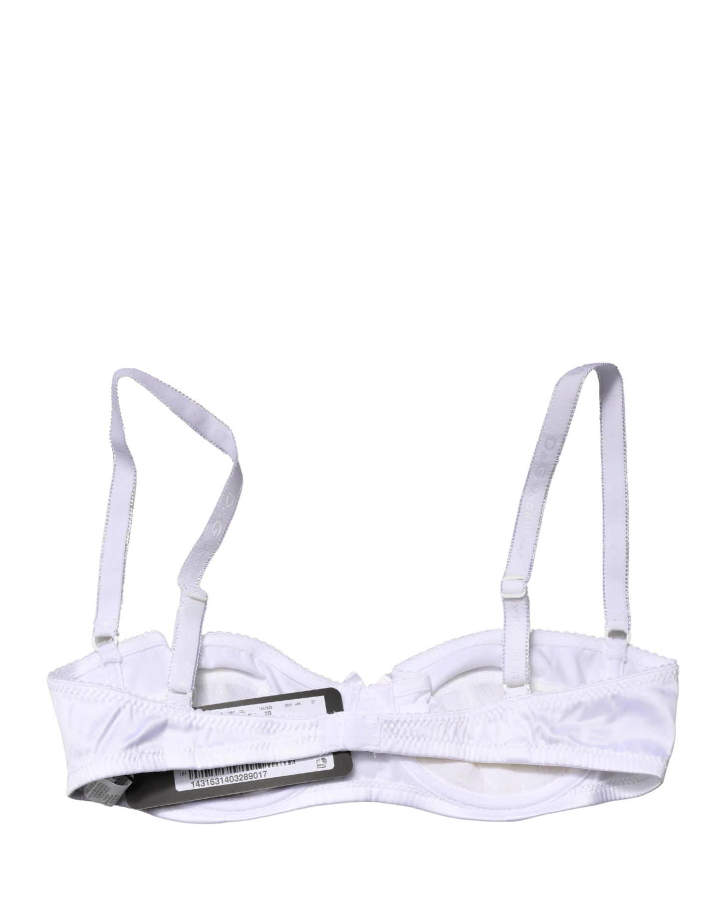 Dolce & Gabbana White Semi-Pad Underwire Balconette Bra Underwear