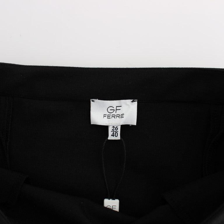 GF Ferre Black Straight Pencil Skirt