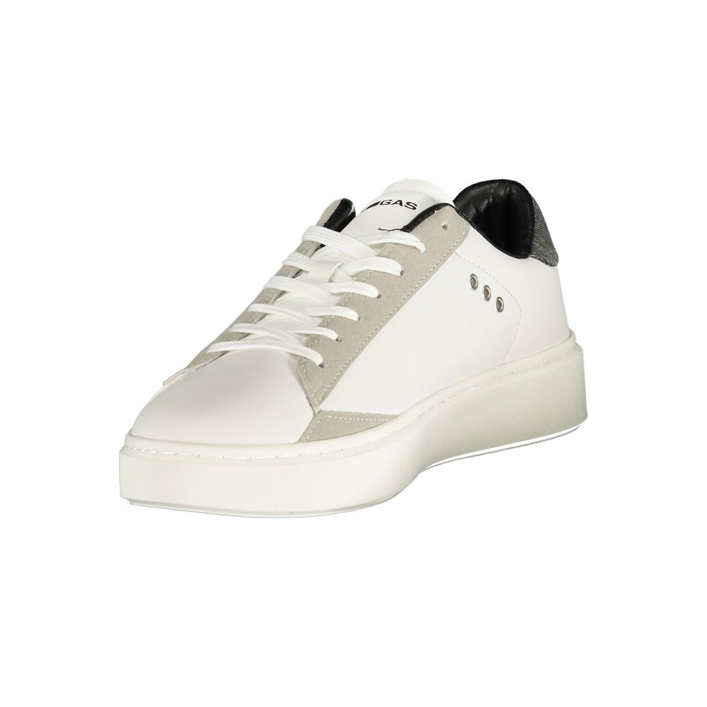 Gas Bianco Polyurethane Men Sneakers