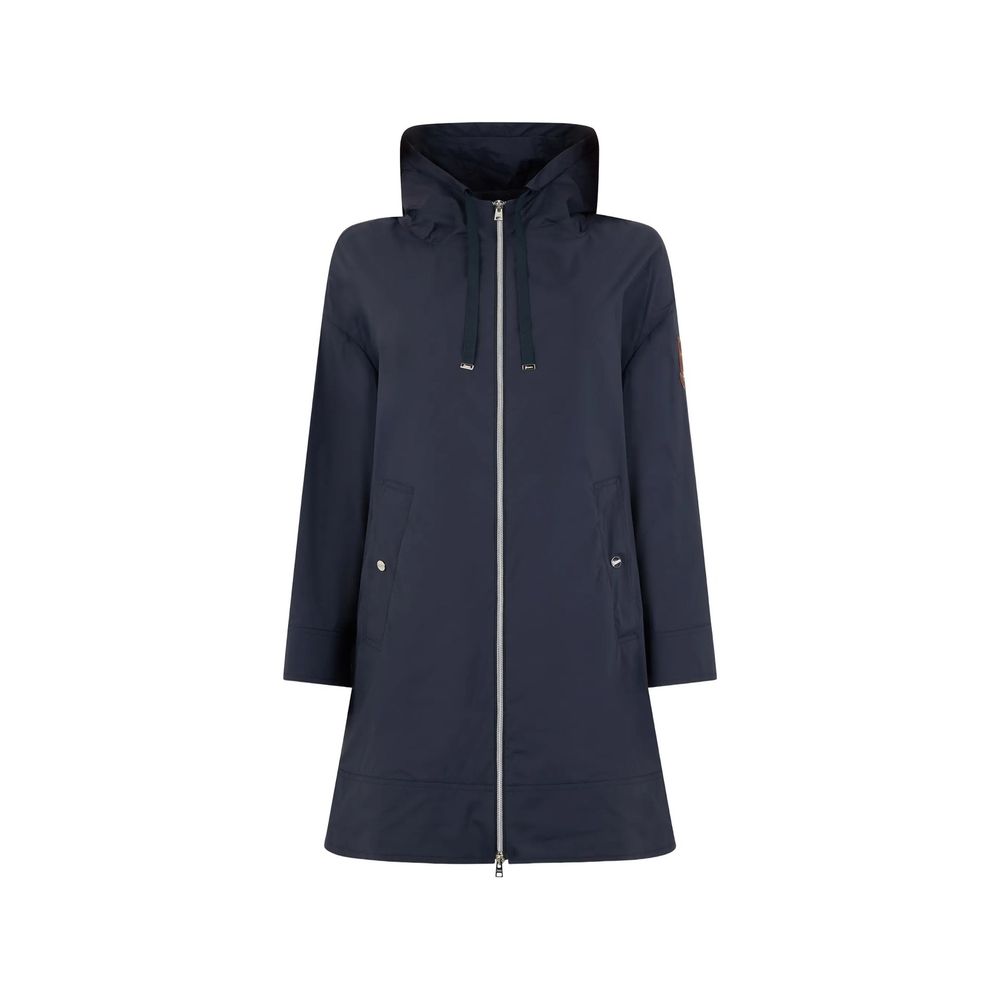Herno Blue Elastane Coat