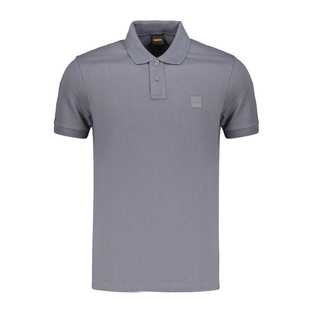 Hugo Boss Blue Cotton Men'S Polo Shirt