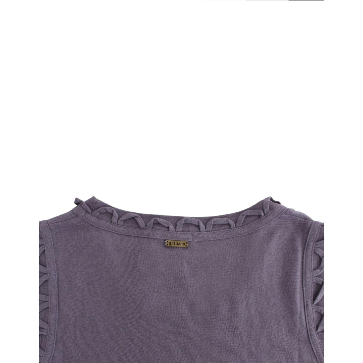 John Galliano Purple cotton jersey dress