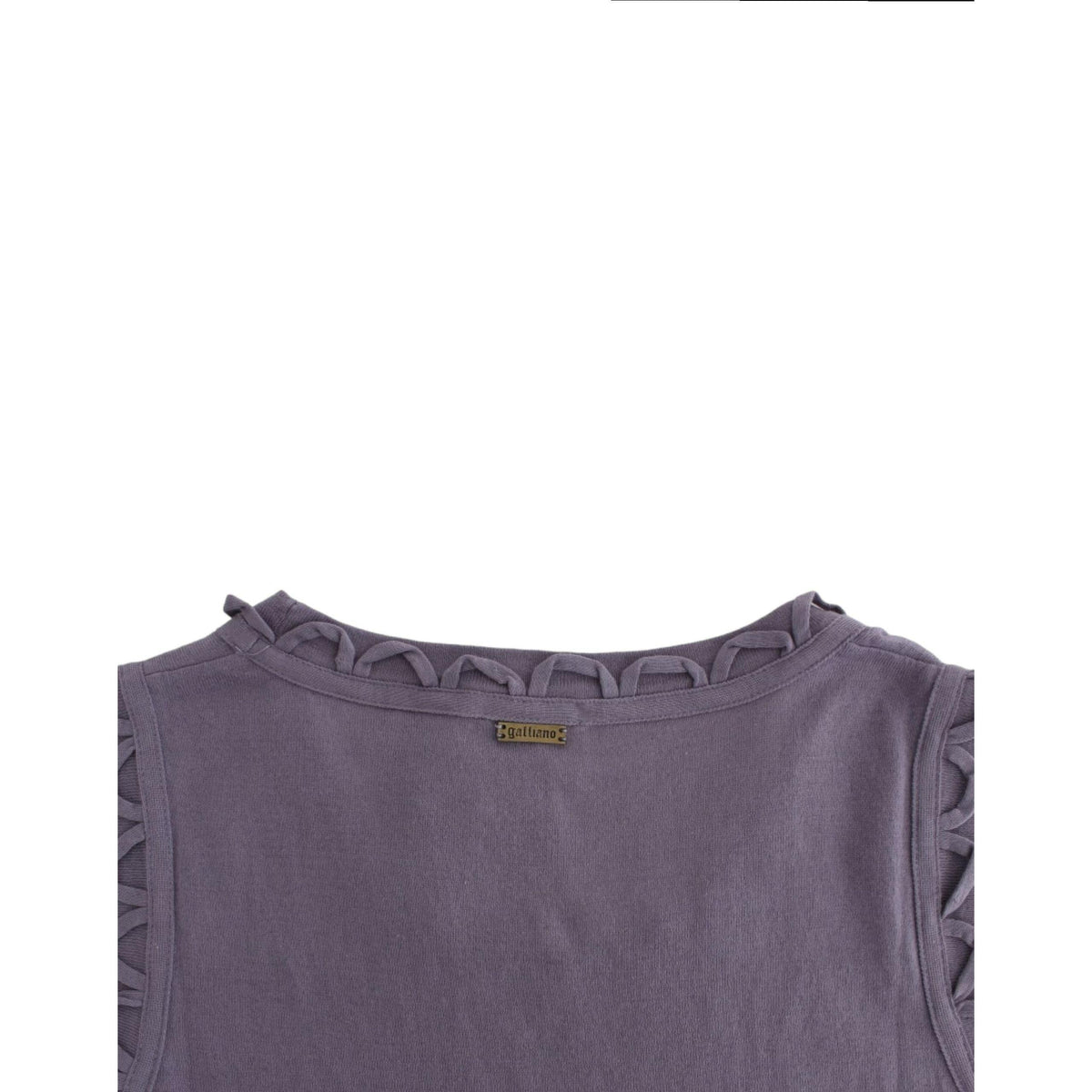 John Galliano Purple cotton jersey dress