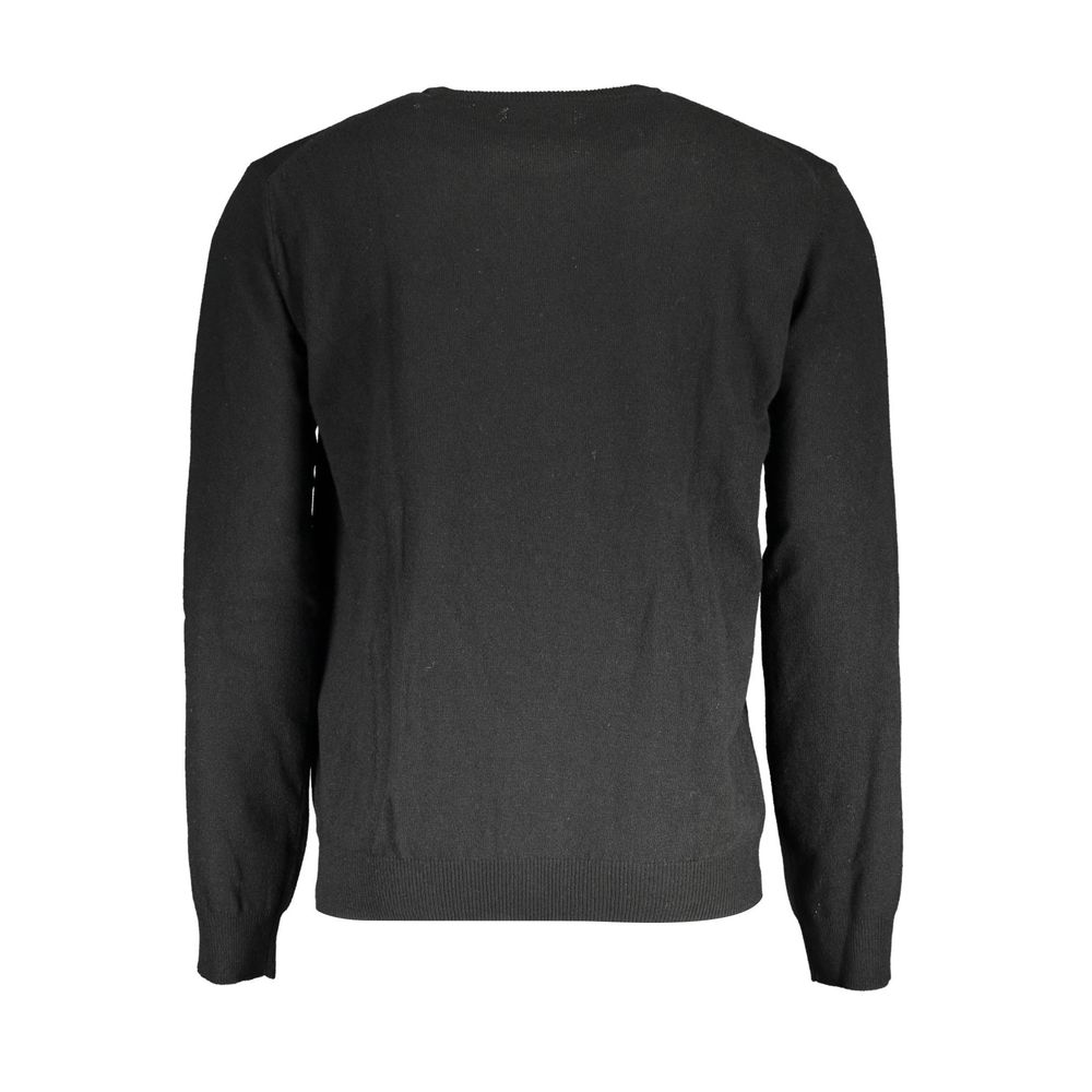 La Martina Black Wool Sweater