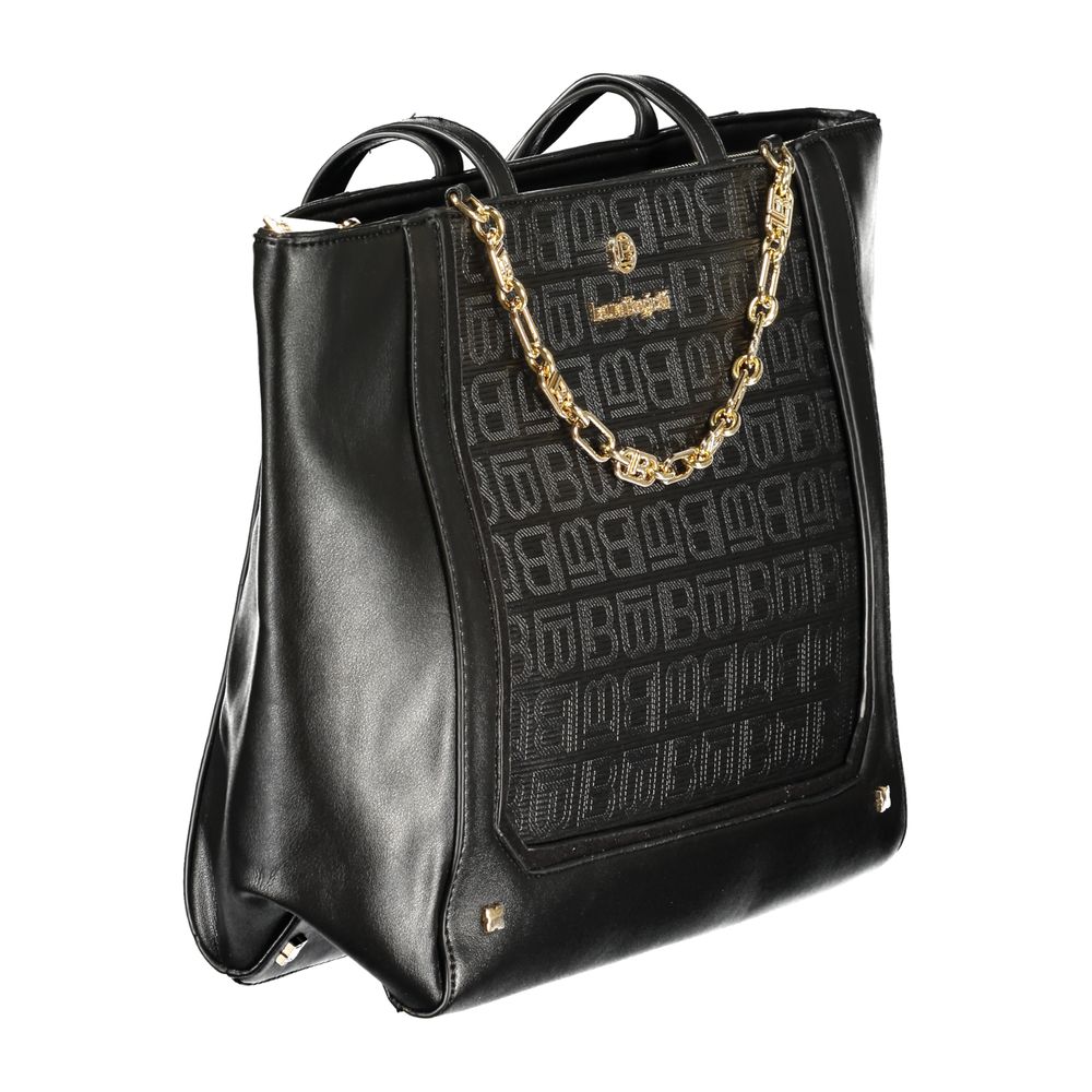 Laura Biagiotti Black PVC Women Handbag