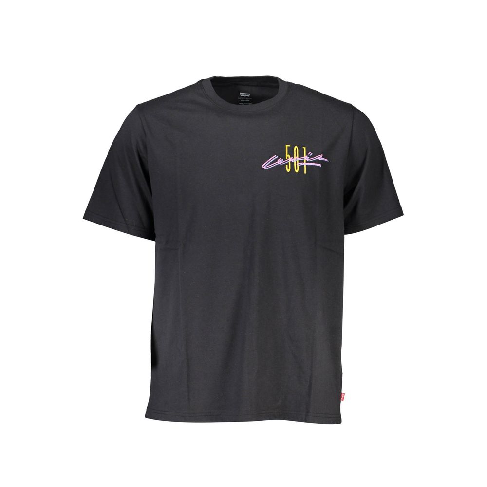 Levi'S Black Cotton Mens T-Shirt