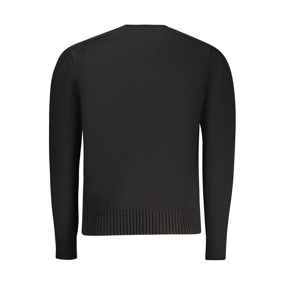 North Sails Black Cotton Men Sweater
