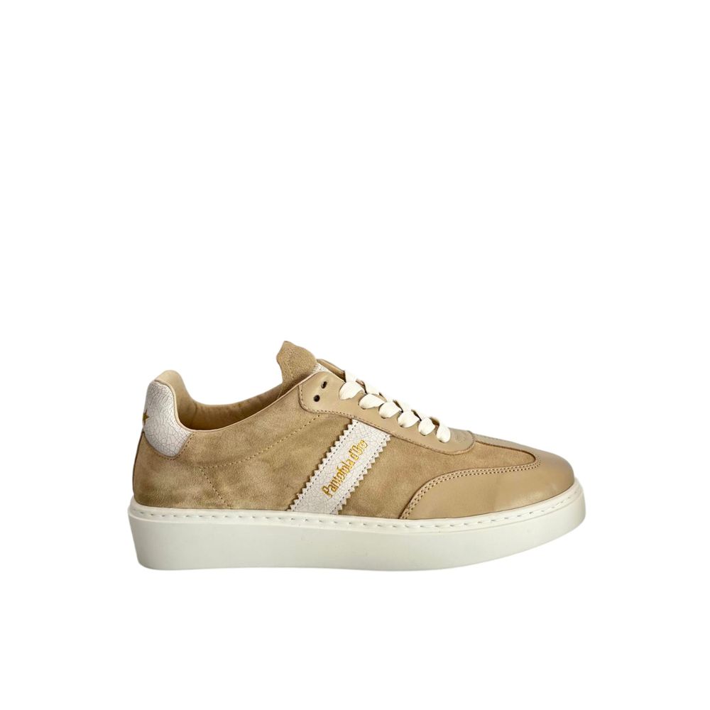 Pantofola D'Oro Beige Suede Men Sneaker