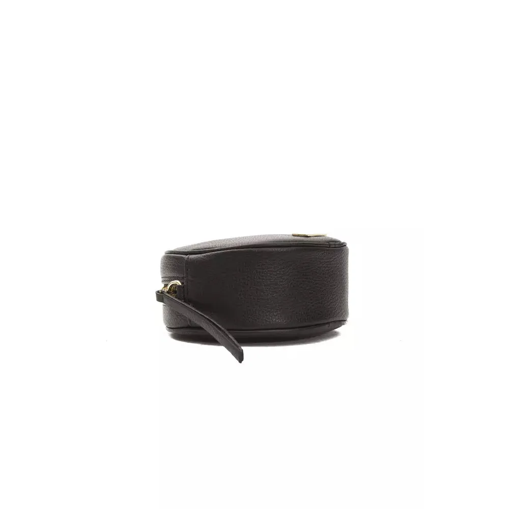 Pompei Donatella Black Leather Women Crossbody Bag
