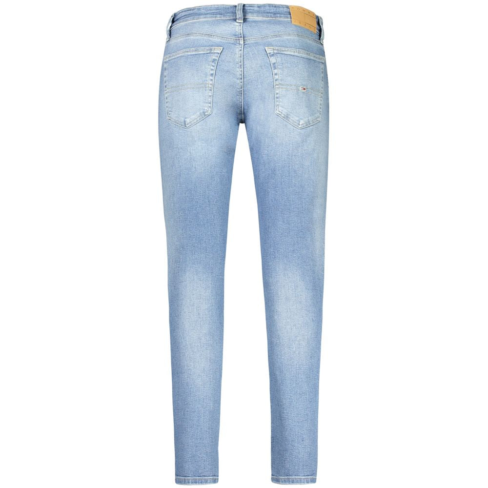 Tommy Hilfiger Azzurro Cotton Men's Slim Tapered Jean