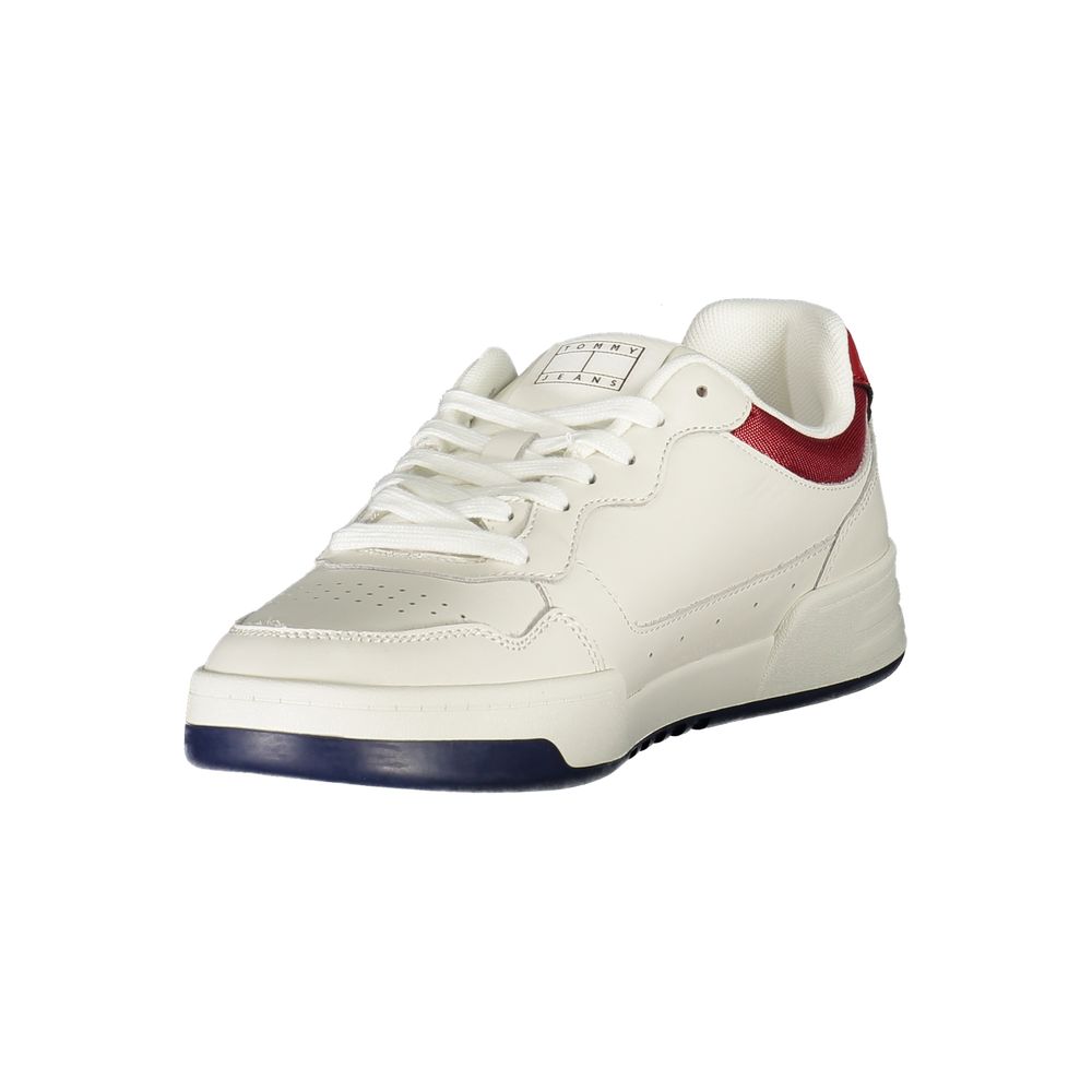 Tommy Hilfiger Bianco Polyurethane Men's Sneaker