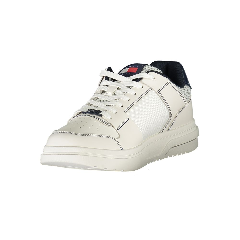 Tommy Hilfiger Blue Leather Men Sneakers