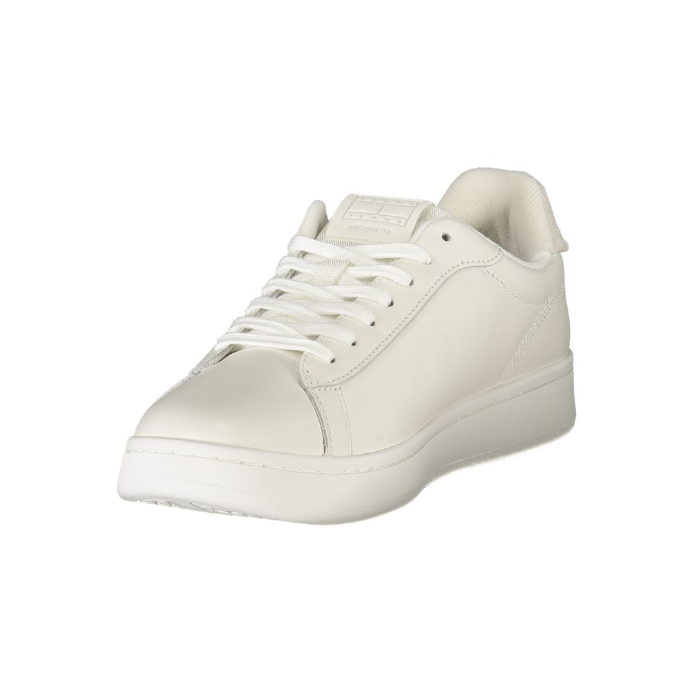 Tommy Hilfiger White Leather Men Sneakers