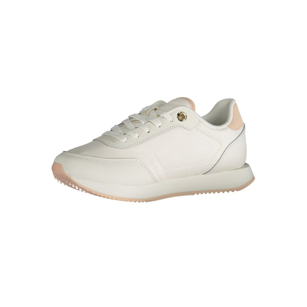 Tommy Hilfiger White Polyester Sneakers