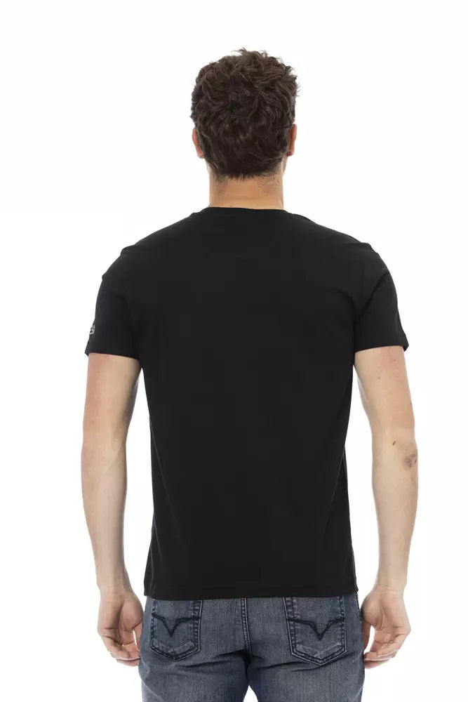 Trussardi Action Black Cotton Men's T-Shirt