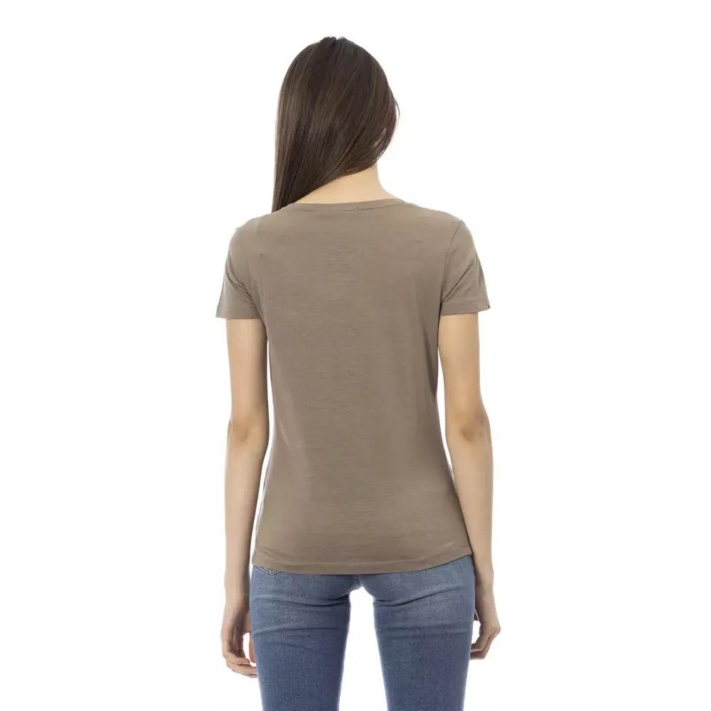 Trussardi Action Brown Cotton Women T-Shirt