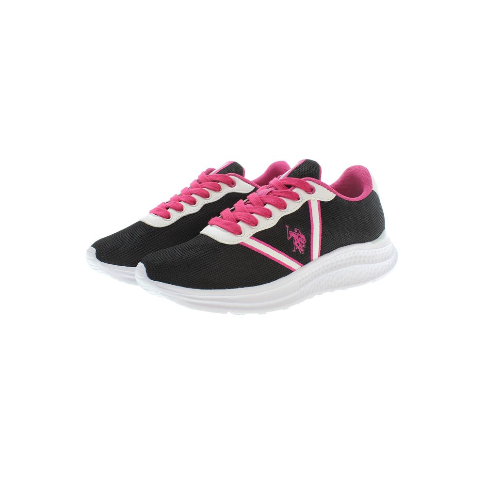 U.S. POLO ASSN. Black Polyester Women Sneakers