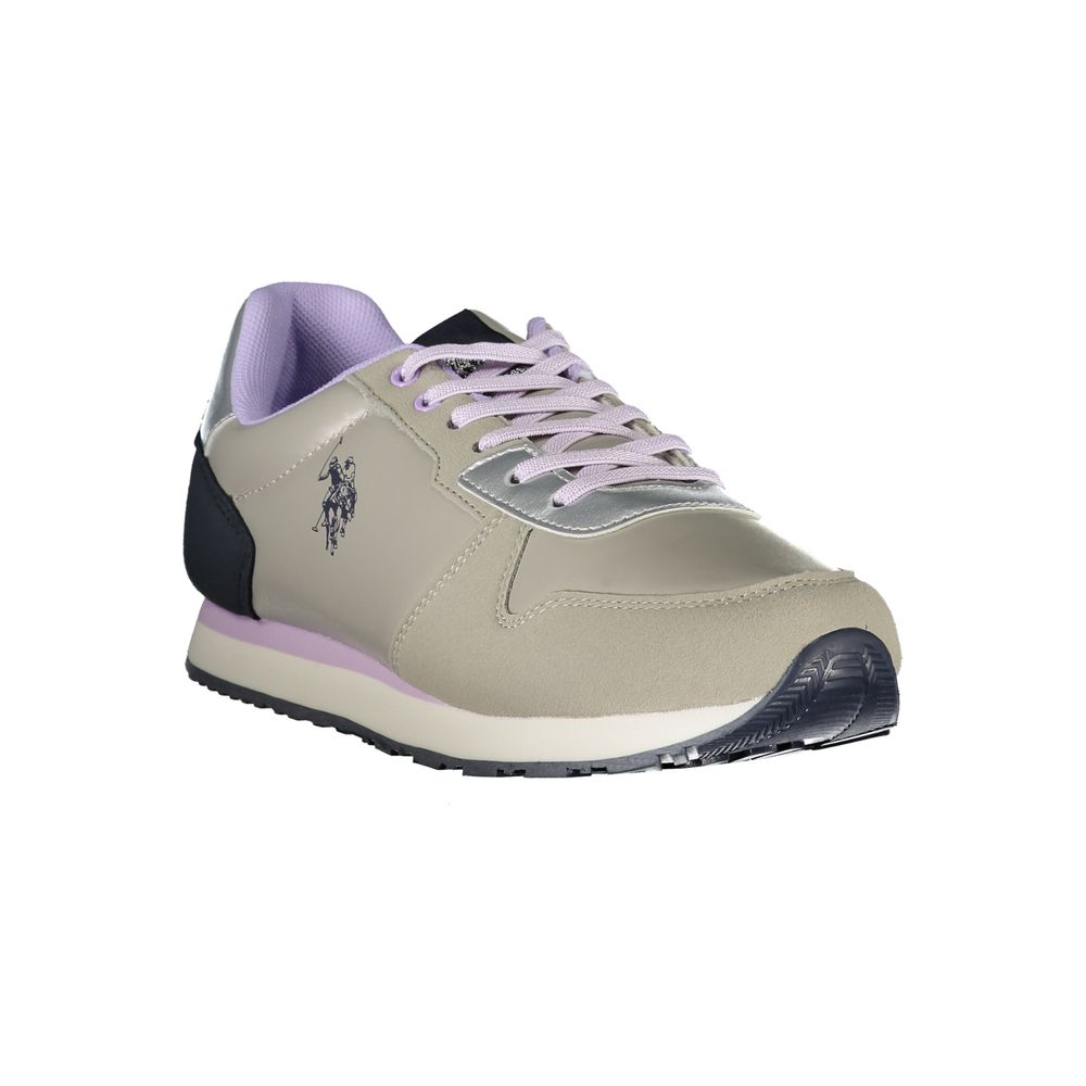 U.S. POLO ASSN. Silver Polyester Sneakers