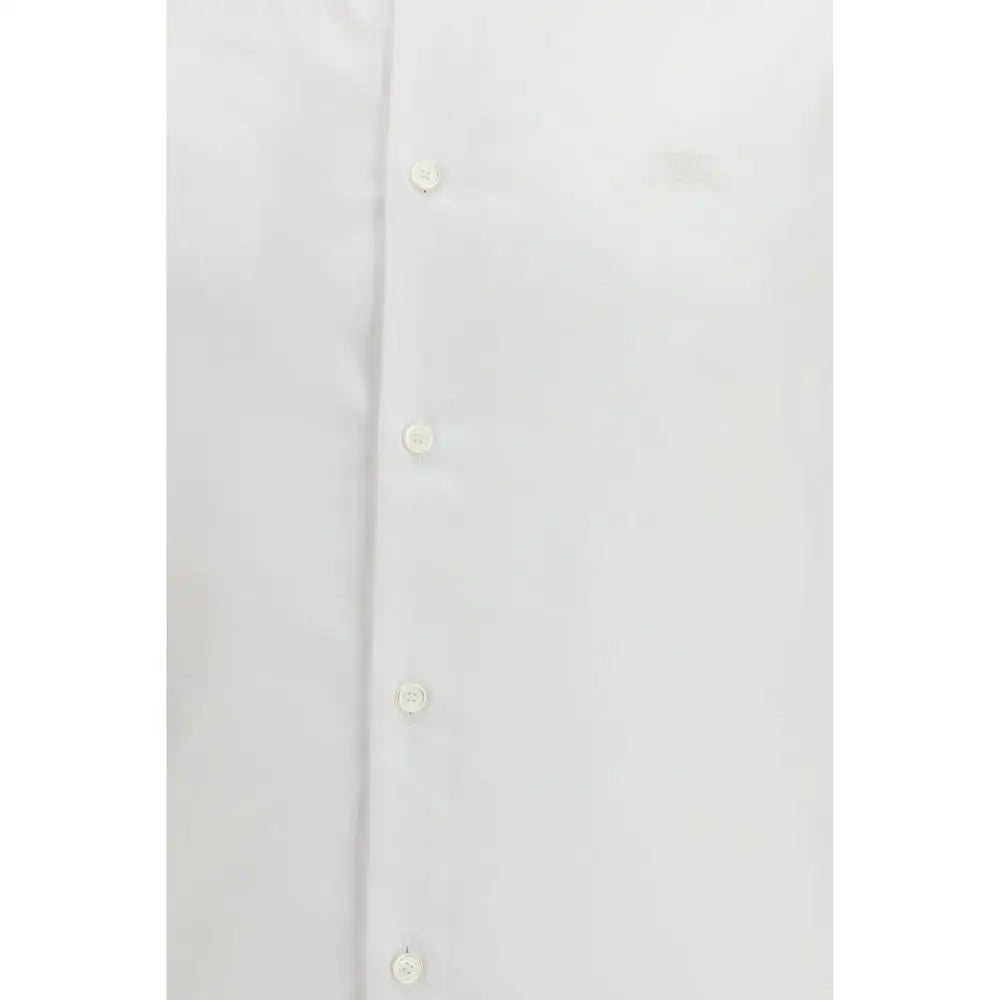 Hvide bomuldsskjorte Burberry med knapper, outlet mærkevare 100% original
