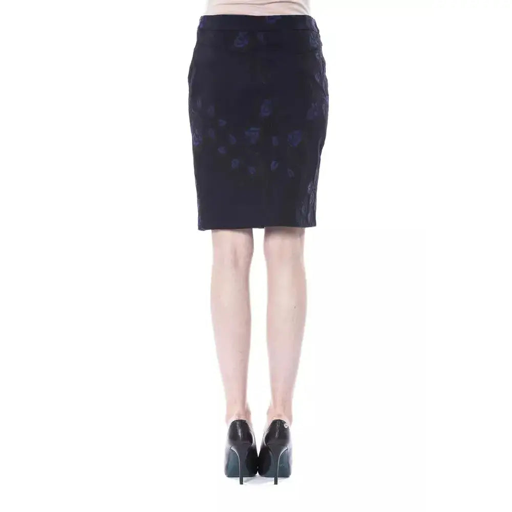 BYBLOS Blue Cotton Women Skirt