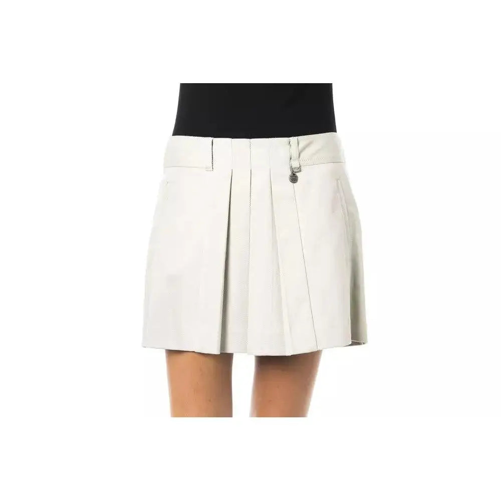 BYBLOS Gray Cotton Women Skirt