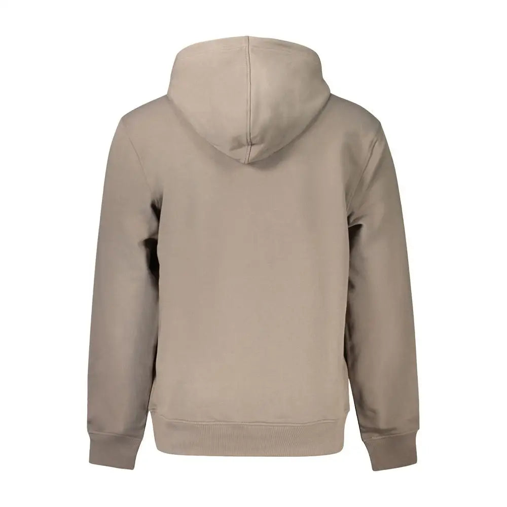 Calvin Klein beige hettegenser i blødt stof, outlet mærkevarer 100% originale brands
