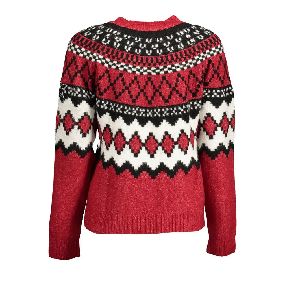 Desigual Red Polyester Women Sweater - Sweaters