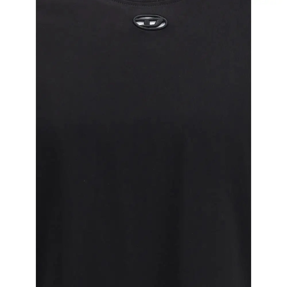Diesel Black Cotton T-Shirt - T-shirts